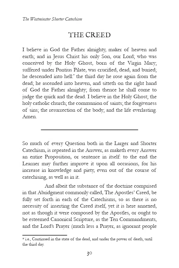 Additional Images: The Westminster Shorter Catechism