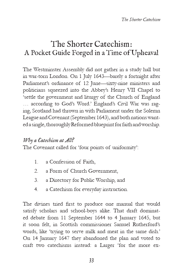 Additional Images: The Westminster Shorter Catechism